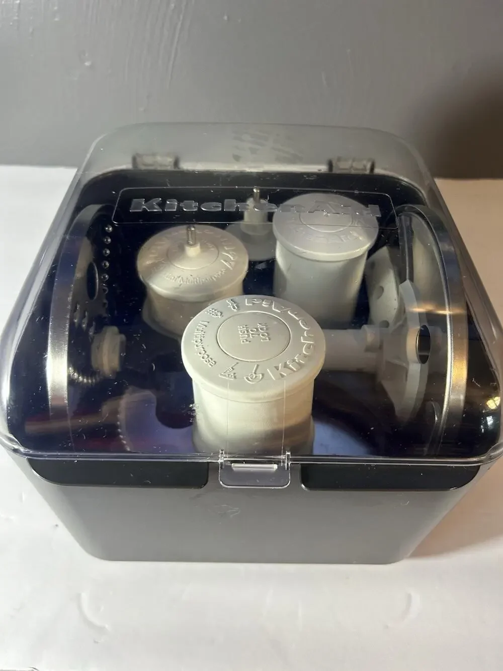 Kitchen Aid Food Processor Accessories Kit Blades Attachments In Case.